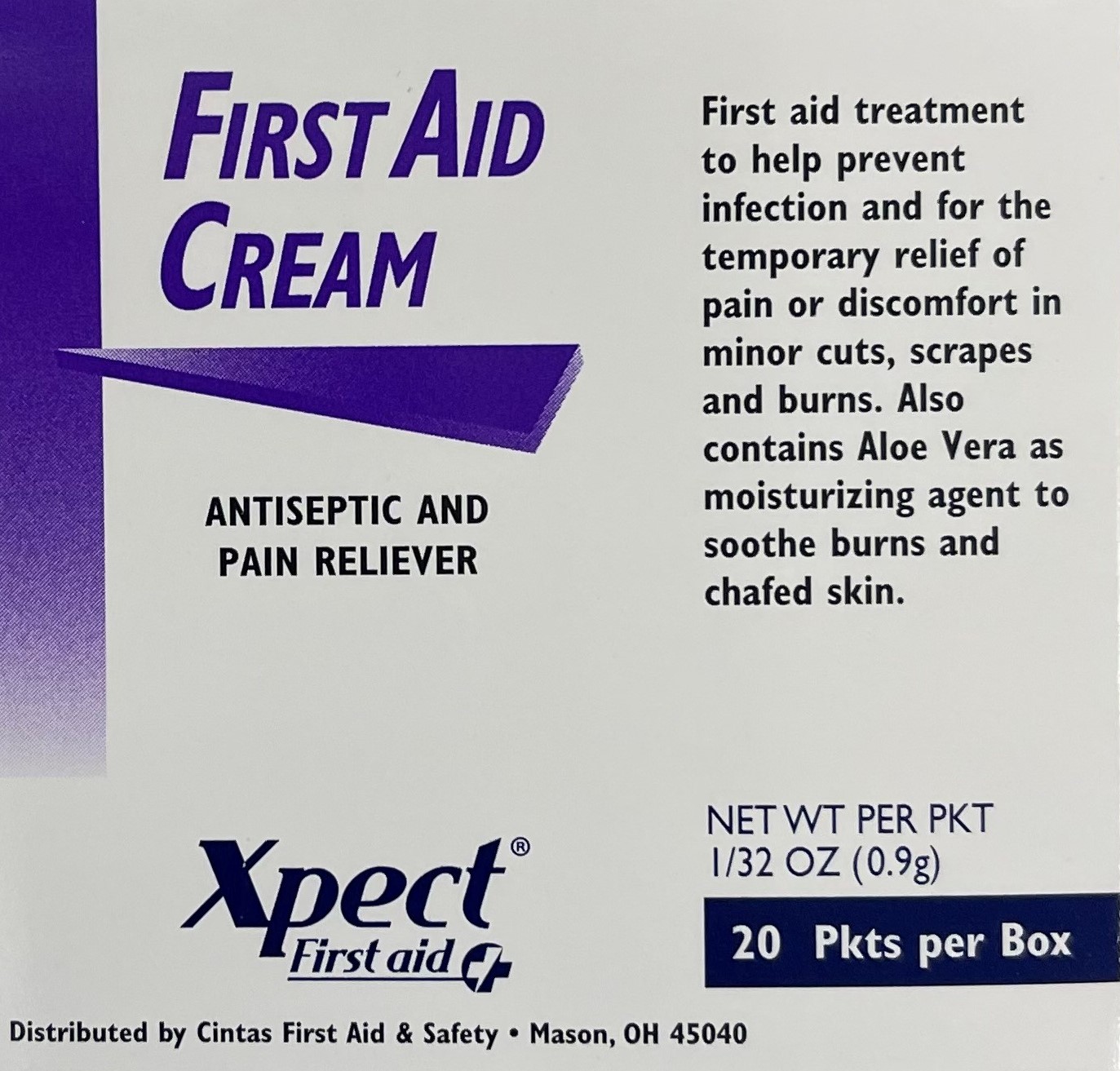NDC 82940214 Xpect First Aid Cream Cream Topical Label Information